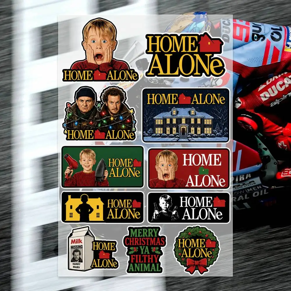 H-Home Alone Japanese Motorcycle Sticker Suitable for Motorcycle Body Reflective Car Sticker Helmet Decal