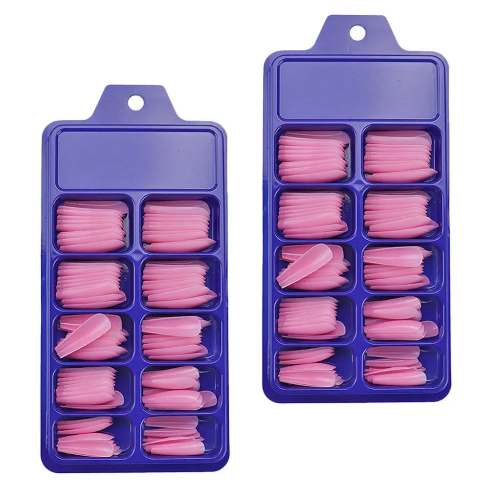 

200 шт. цветных накладных ногтей, полноразмерные типсы, длинные накладные ногти формы «балерина», накладные ногти с дизайном, инструменты для маникюра и красоты для свиданий