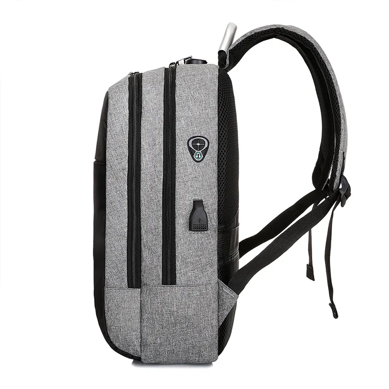 Iskybob Anti-Diebstahl-Laptop-Rucksack mit USB-Ladeans chluss Schult asche Männer Rucksack fit 15,6 Zoll Laptop Reise rucksack neu