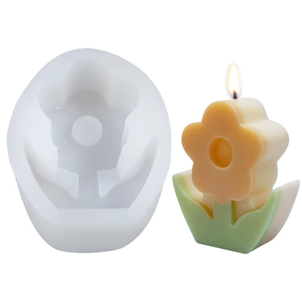 

Tulip Aromatherapy Candle Silicone Mold DIY New Candle Tool Candle Silicone Mold Scented Making Tools 3D DIY Handmade Fragrance