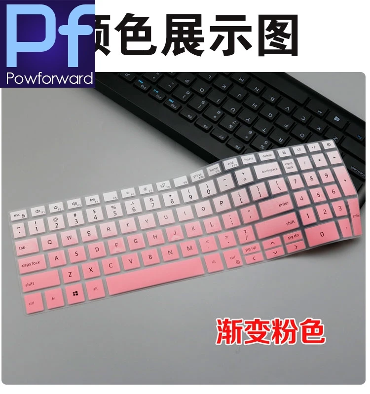 Russian Silicone Laptop keyboard cover skin For  Dell Gaming G15 5510 5515 5520 5521 5525, Dell Inspiron 15 3501 3505 5501 5502