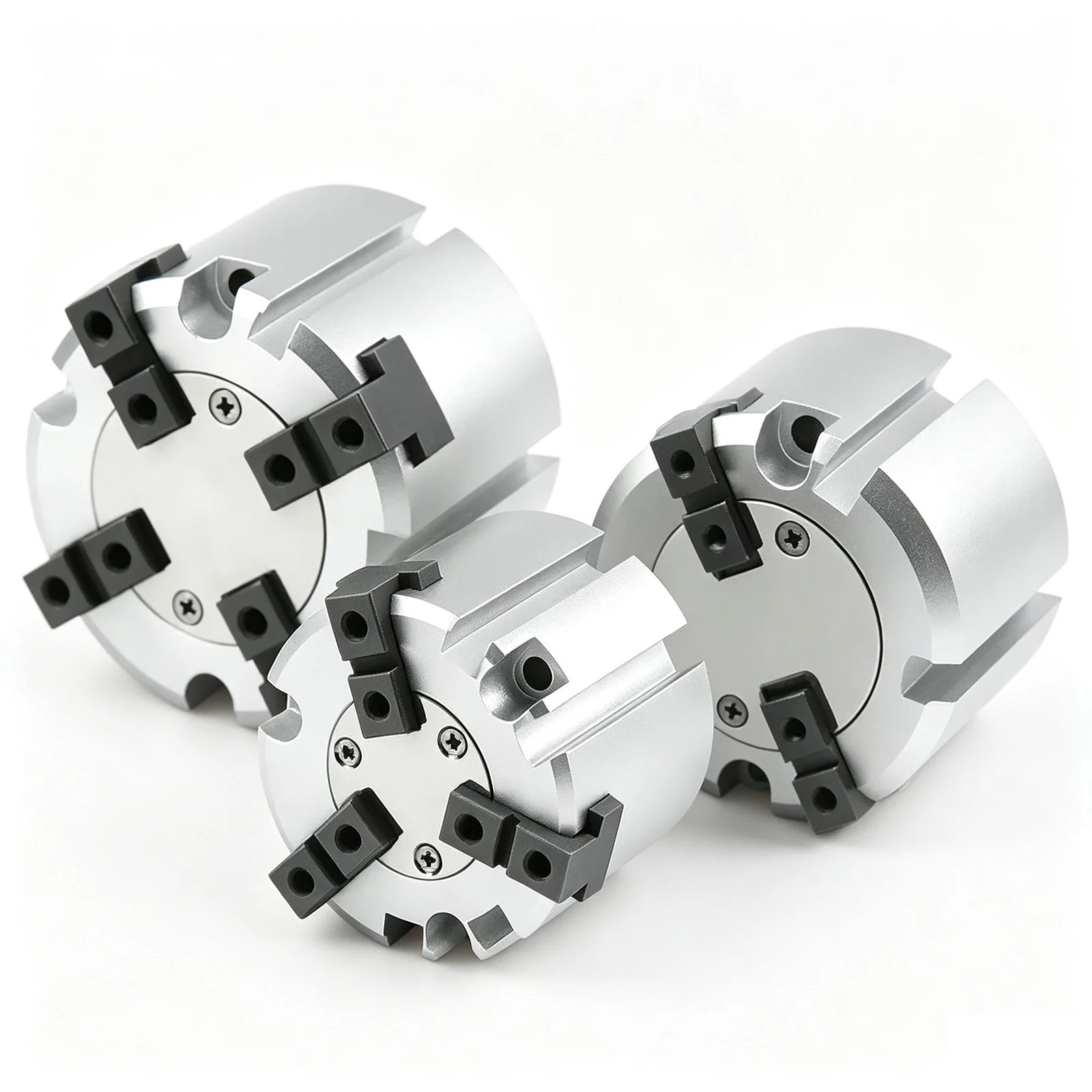MHS4 Series 4-Jaw Pneumatic Gripper Air Chuck Pneumatic Finger Cylinder Gripping Accessory for Automation