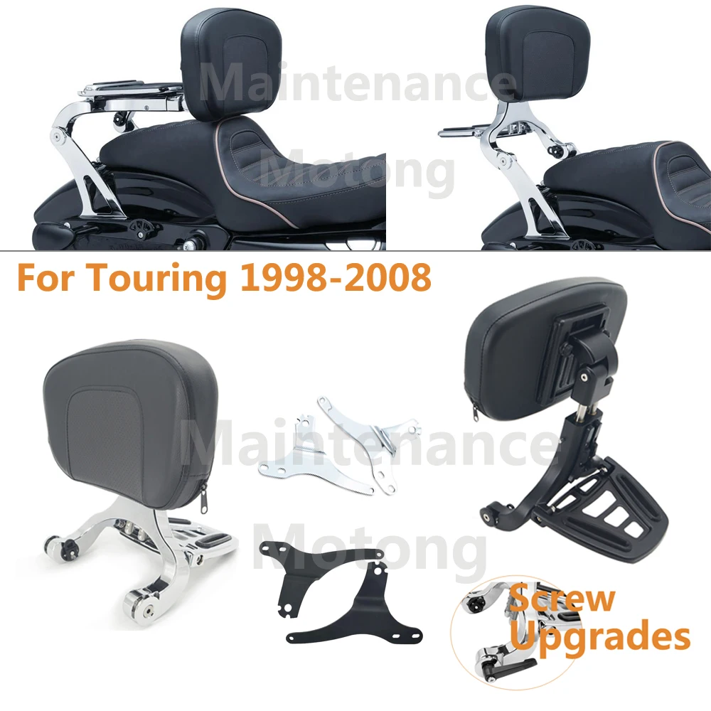 

Motorcycle Multi-Purpose Driver Passenger Backrest For Harley Model Touring Road King Street Road Glide 1998-2008