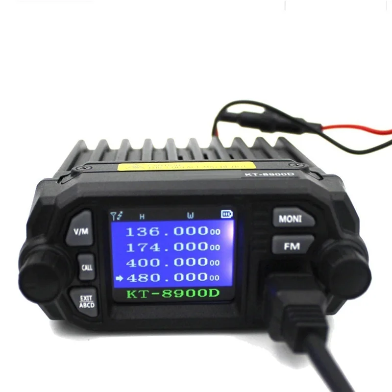 

Top KT-8900D 25W Dual Band Quad Display 136-174And400-480Mhz Large LCD Display Mobile Radio KT8900D
