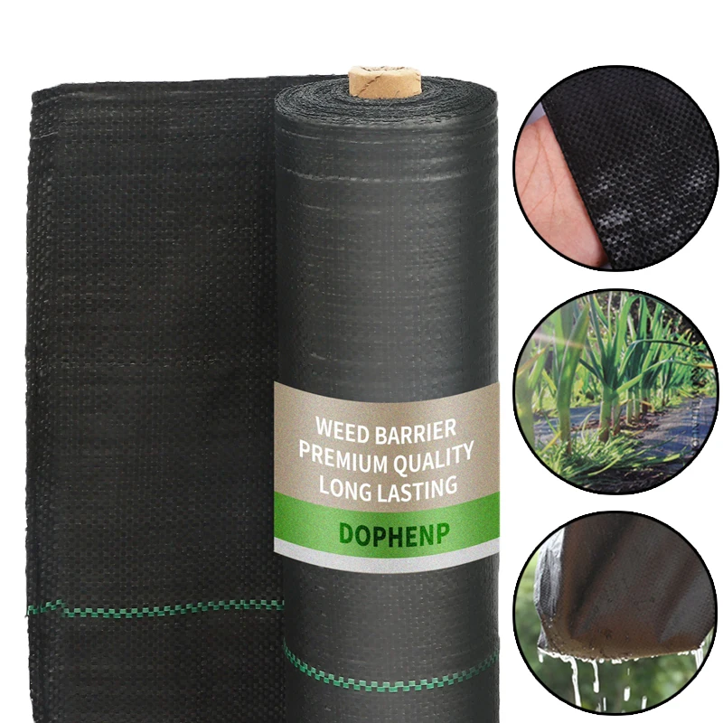 Thickened Agricultural Weed Proof Cloth, UV Resistant Farm Greenhouse Weed Control Mat, Grass Ditch Cover, Weed Barrier Cloth