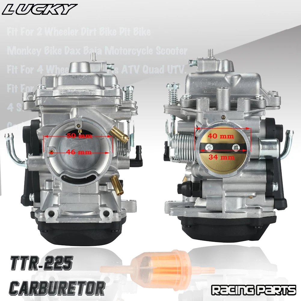 34MM Motorcycle Carburetor Carb Assembly Fit For Yamaha TTR225 TTR 225 TTR-225 Motorcross Dirt Bike