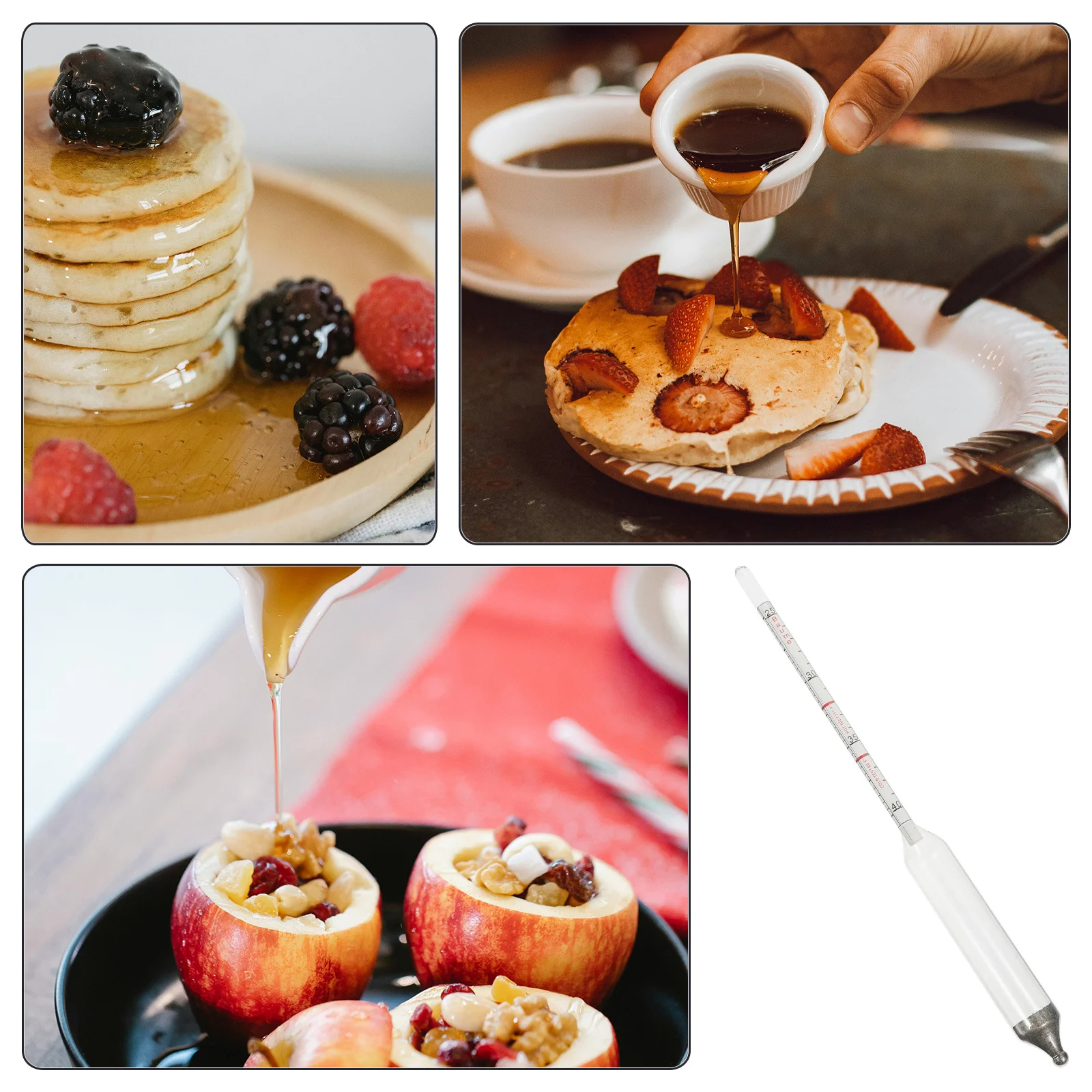 

Kitchen Syrup Hydrometer for Maple Sugar Content Measurement Manual Density Meter Reliable Measuring Tool for Syrup Production