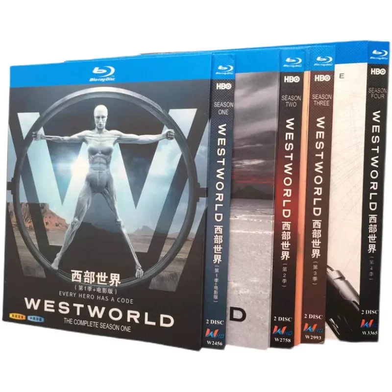 BD Blu-ray High Definition American Drama Westworld Seasons 1-4 Full Version 12-Disc Box Set
