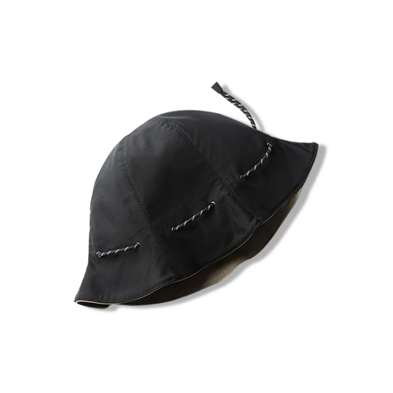 Maden cappello da pesca regolabile Unisex solido cappello a due lati borsa portatile berretto con protezione solare a doppio uso stampa