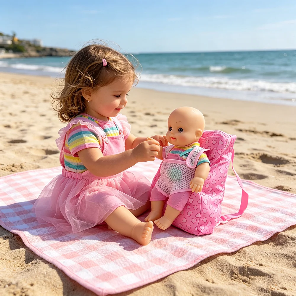 Doll Backpack Can Hold 12 Inch Dolls. Hand Withdrawal Backpack Is Suitable for Carrying 12 Inch Dolls and Comes with Doll Access view 4