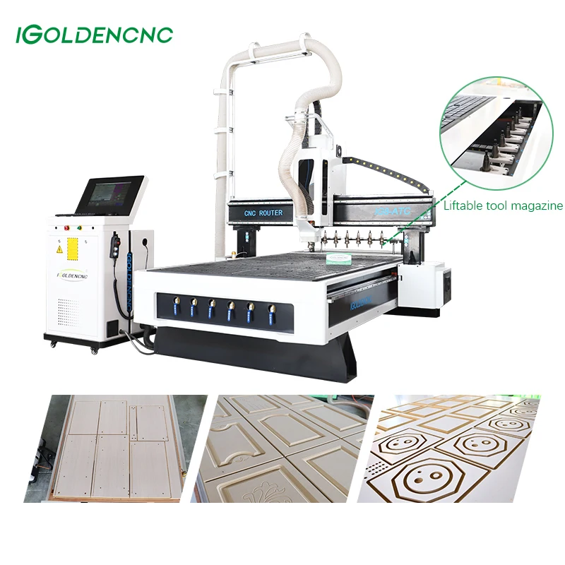 Routeur Cnc 2022 pour porte et meubles, routeur sur mesure, pour le travail du bois, Atc, 1325/2030