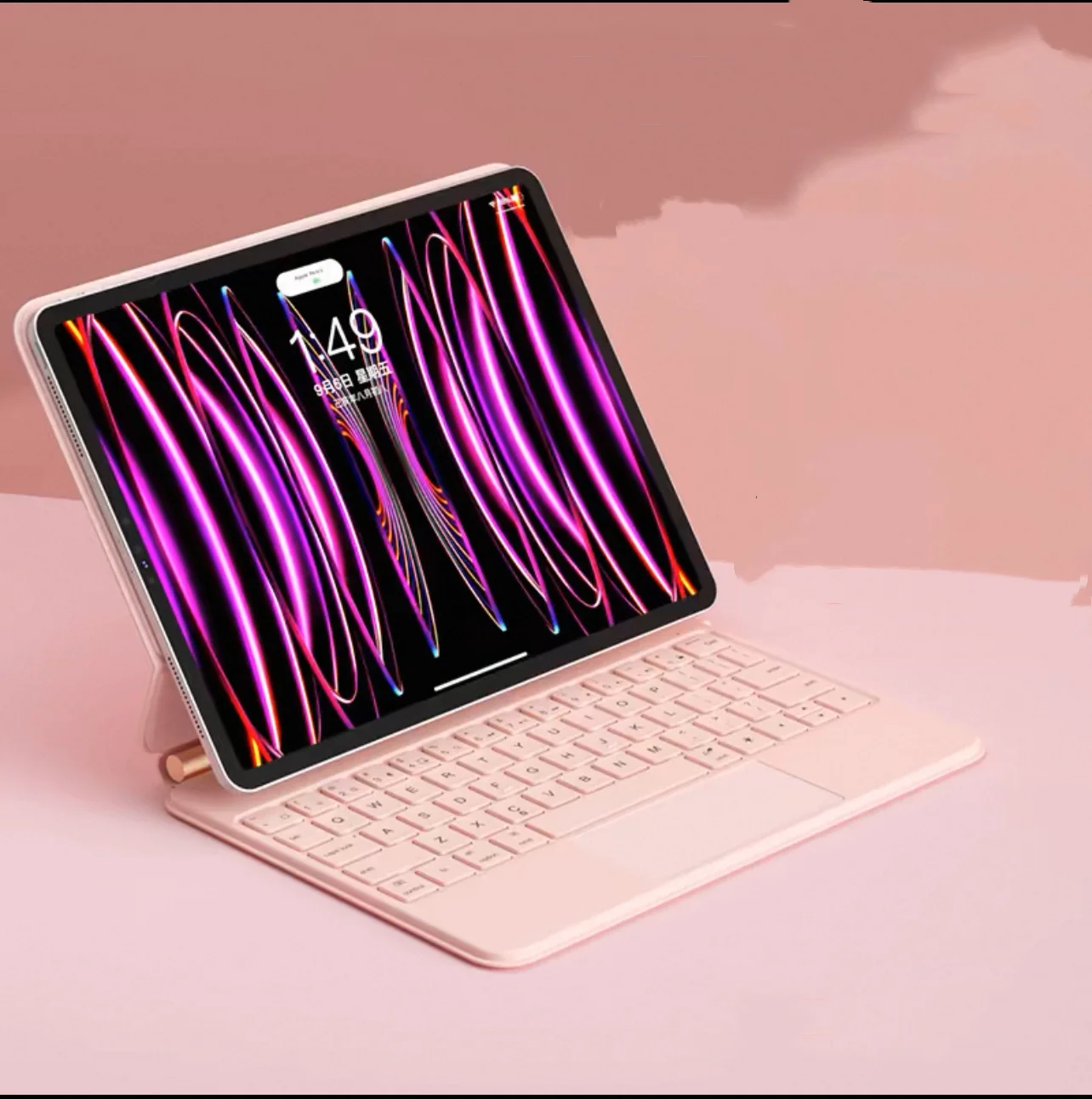 Magic Keyboard es adecuado para la cubierta protectora de la tableta iPad, la funda de succión magnética, el tacto flotante