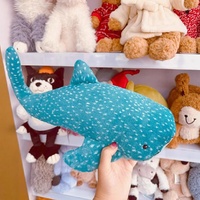 40cm﻿ In Stock Gobfrey Whale Shark plush toys Soft Stuffed Sleeping Pillow Cute Sea Animal Blue Shark Doll Birthday Gifts