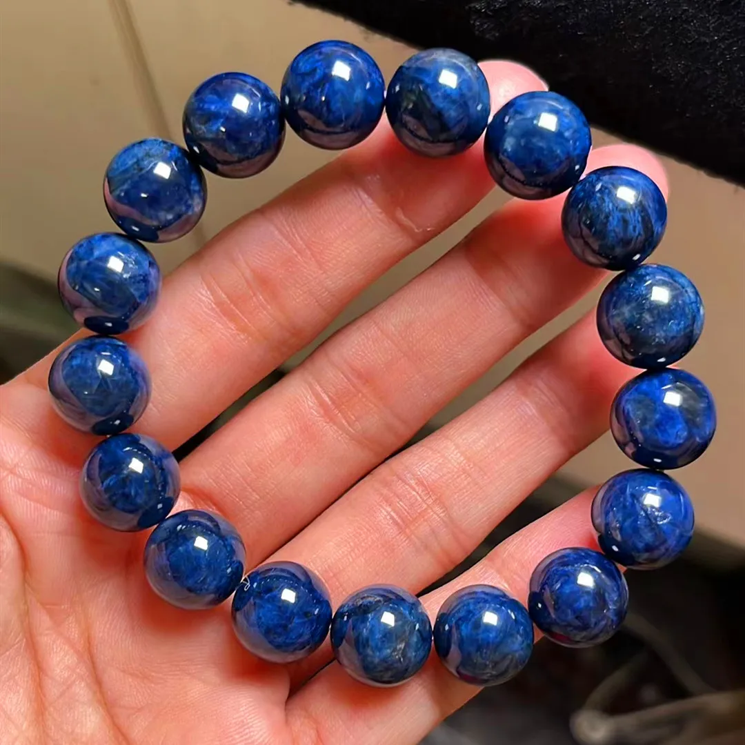 Natural Blue Sugilite Beads Bracelet Women Men South Africa 11.6mm Sugilite Jewelry Fashion AAAAA