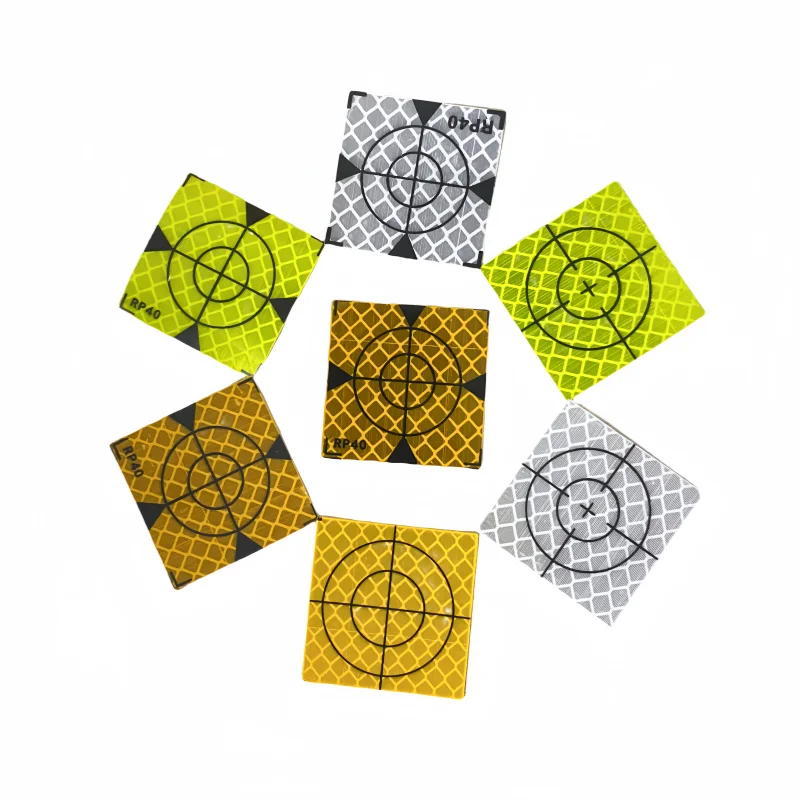 100pcs Reflector Sheet Reflective Tape Target Total Station Measurement Reflector Target 40mm