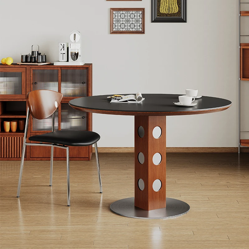 

Modern Home Dining Table Oval Nordic Metal Vintage Dining Table Luxury Relaxing Salle A Manger Complet Table Et Chaise Furniture