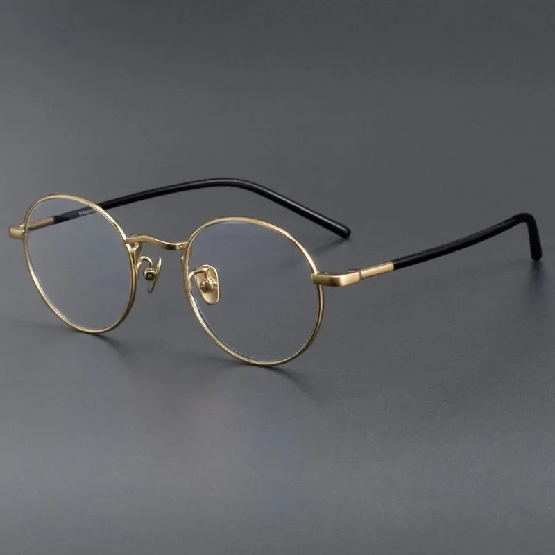 

Ultra-light Retro Round Small Prescription Glasses for Women Titanium Myopia Frames Men Myopia Anti Blue Light Eyewear Oculos