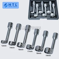 6 unids/set de llave de tubo de inyección de línea de inyector de combustible diésel, llave de tubo de inyección de combustible para reparación de automóviles