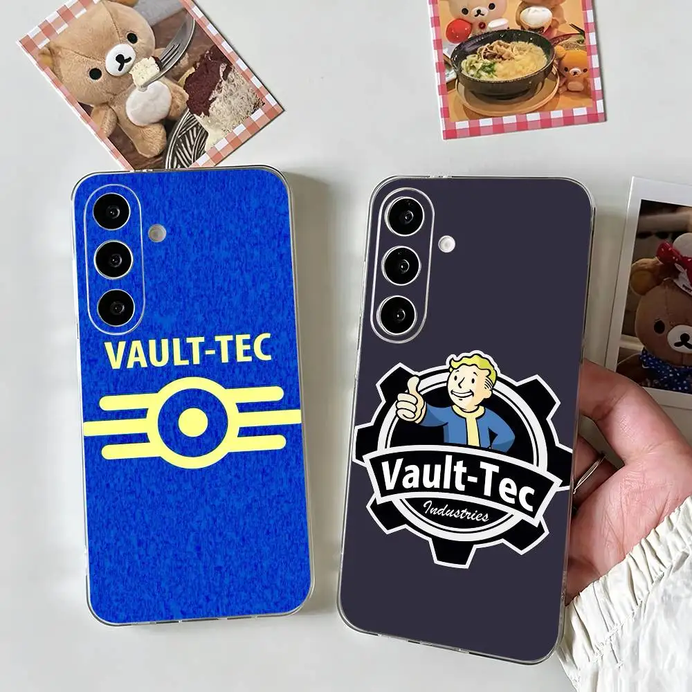 

v-Vault-Tec F-Fallout Logo Phone Case For SamsungA10,12,20,21S,30,31,40,50,51,52,70,71 Transparent Cover
