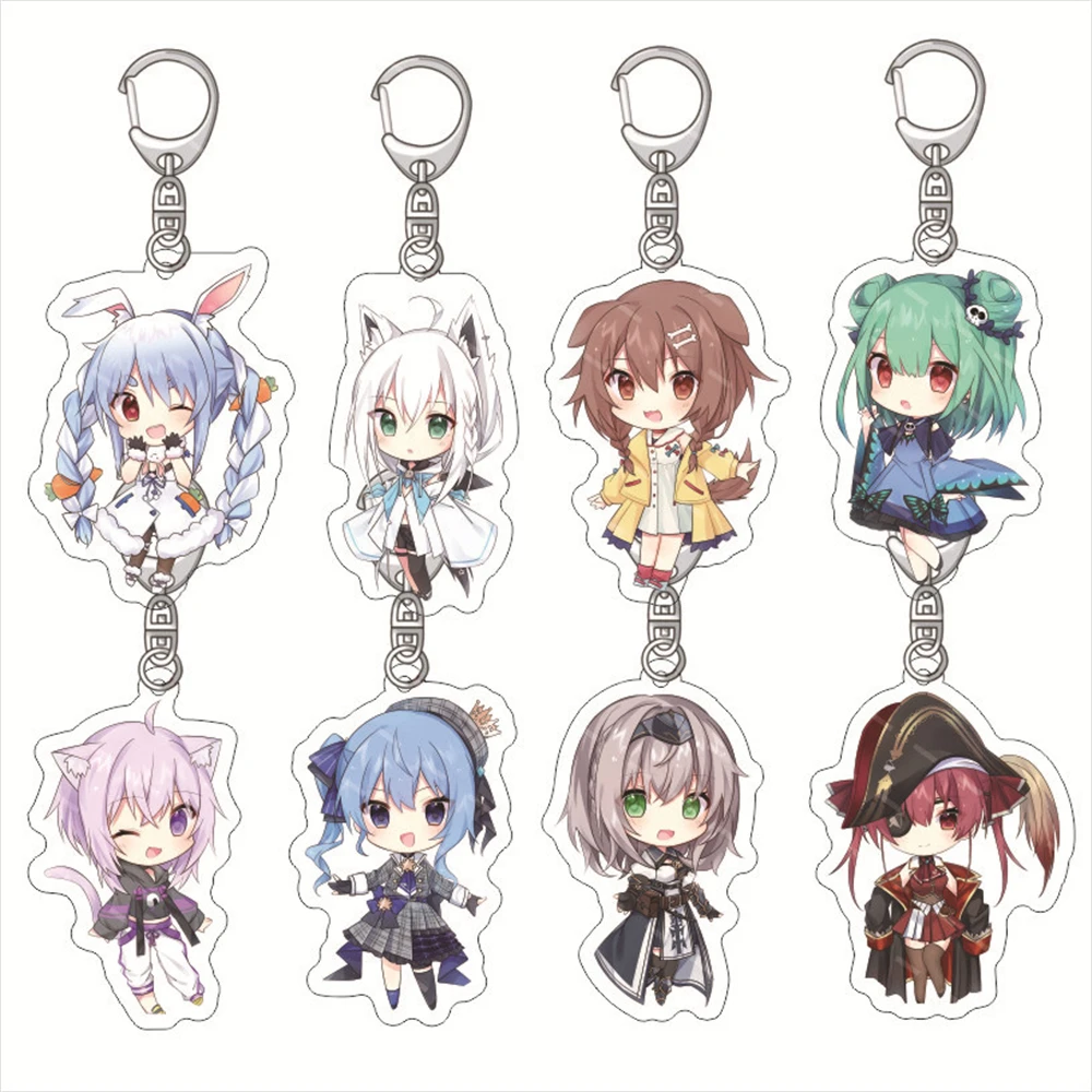 Anime VTuber Hololive Tokino Sora Robocosan AZKi Cosplay COSTUME Acrylic Keychain Key Accessories Pendant Prop Xmas Gilf