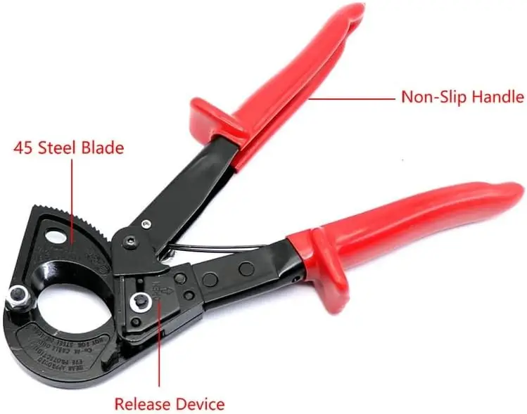 Occus Heavy Duty Ratchet Cable  Cut  To 240mm2 Ratcheting Wire Cut Hand Tool