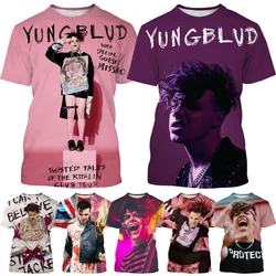 New Yungblud 3d Printed Hip-hop T-shirt Personality Singer Summer Round Neck Casual T-shirt Street Harajuku Oversized Tops