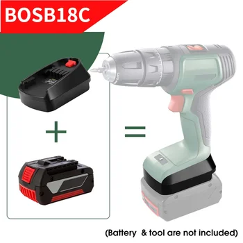 BOSB18C 배터리 어댑터, Bosch 18V BAT 시리즈 리튬 배터리, BAT609 에서 Bosch PBA 시리즈 리튬 배터리 변환 