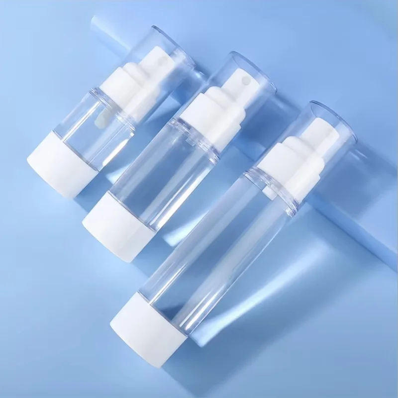 15/30/50 ml Tragbare Vakuumpresse Typ Sprühflasche Nachfüllbare Make-Up Kosmetik für Creme Gel Feuchtigkeitscremes Flüssigkeit Lotion Flaschen