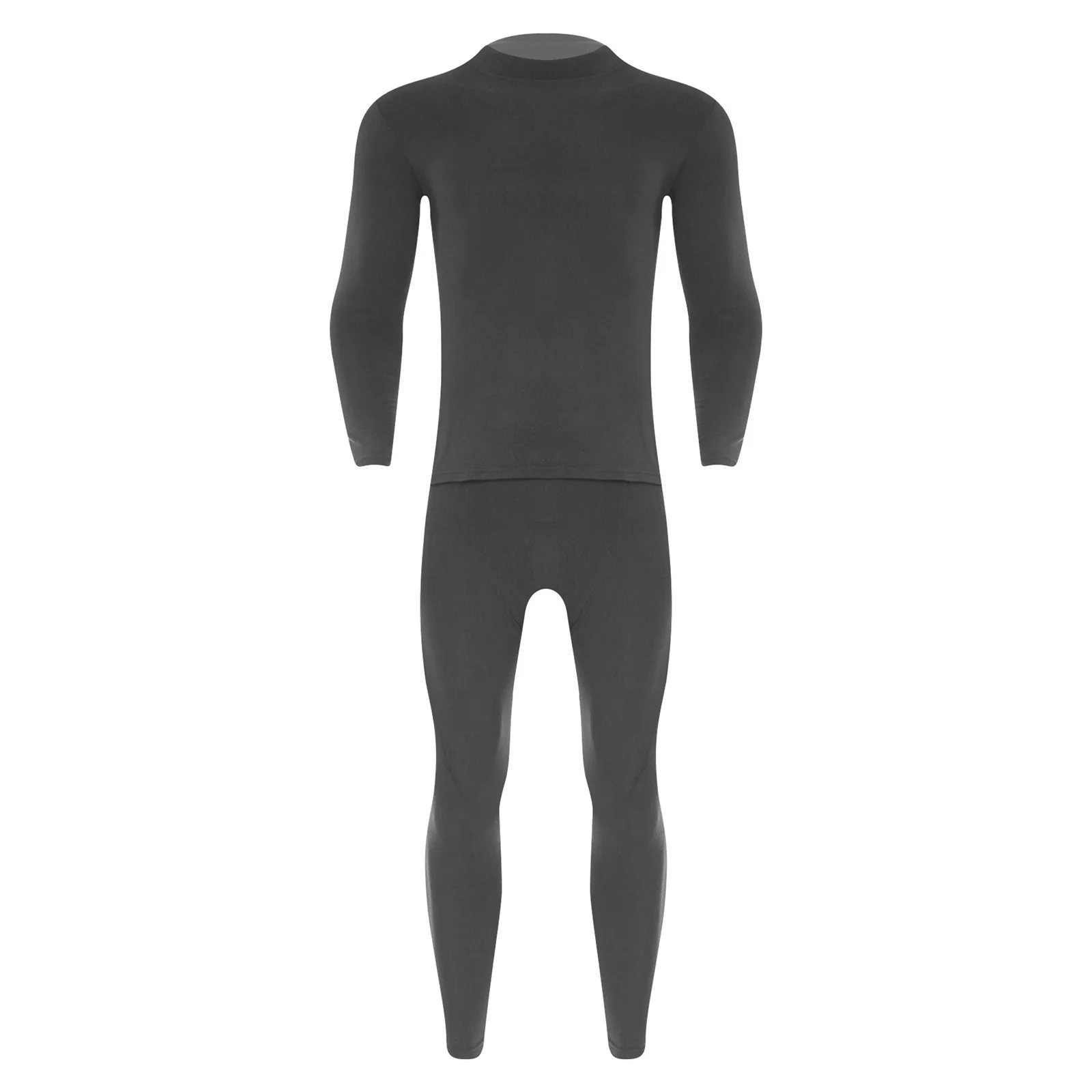 

Men Winter Cold Weather Thermal Underwear Pajamas Base Outfits Long Sleeve Warm Soft Shirt Tops with Slim Fit Legging Sets