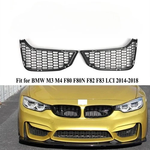 FOR BMW M3 M4 F80 F80N F82 F83 LCI 2014 2015 2016 -2018 51118054301 51118054302 Front Bumper Fog Light Grille ABS
