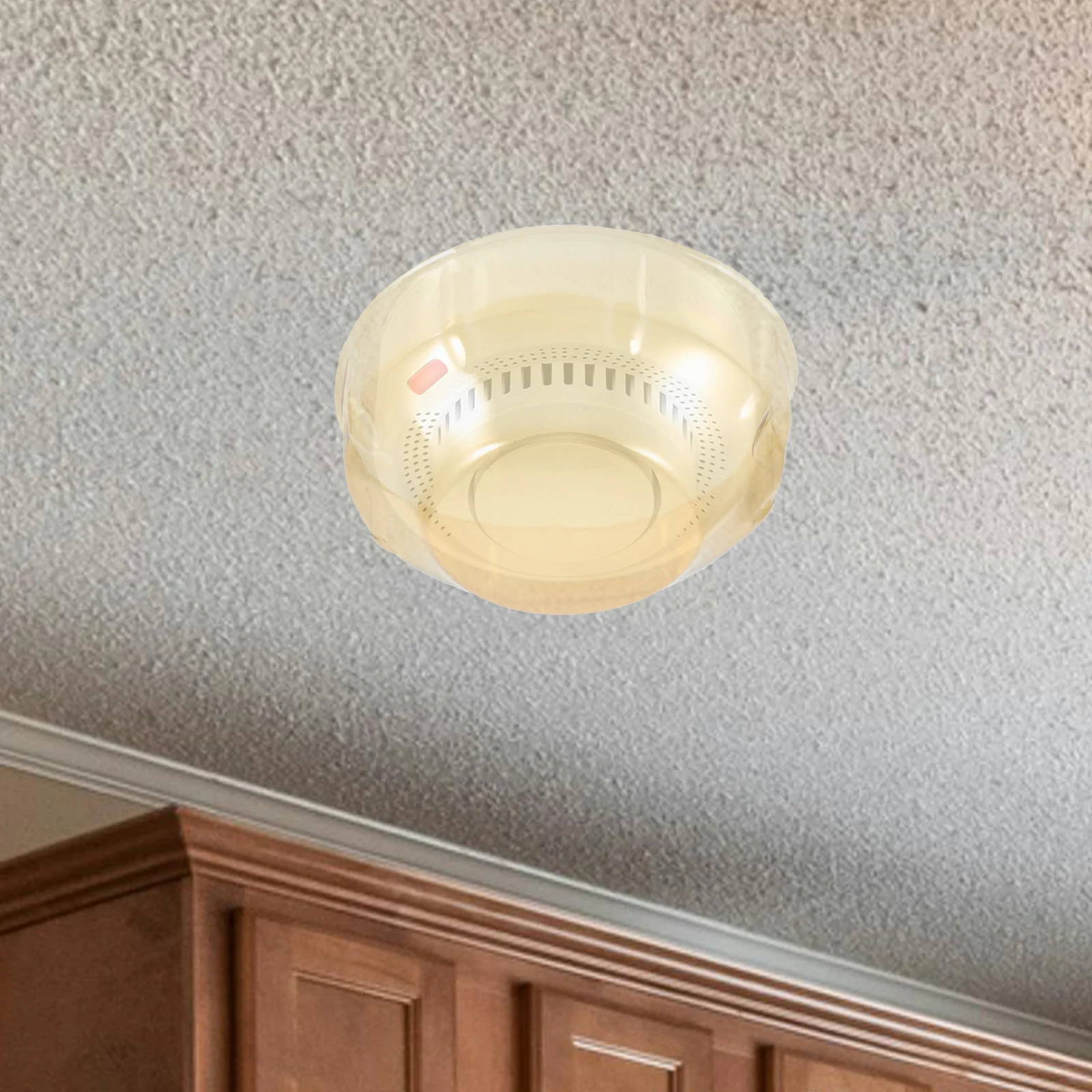 

10pcs Covers Fire Alarm Protector Durable Plastic Guard For Kitchen Cooking Baking Residential Commercial Use