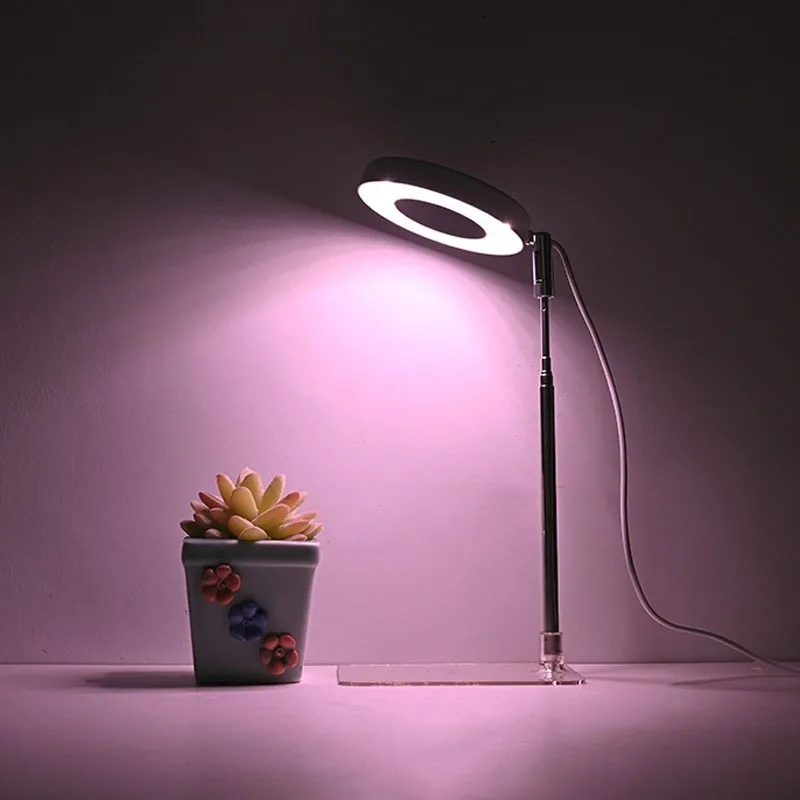 LED Flower Bonsai Plant Grow Light Retractable Pole Plant Succulent Fill Light Anti Apprentice Light Timing model Full Spectrum