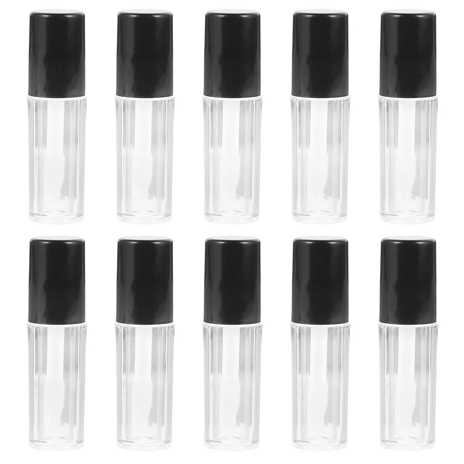 Tubes de baume à lèvres portables avec couvercles, pour débutants, pratique et échantillons, Tubes de brillant à lèvres, conteneurs de rouge à lèvres, 10 pièces