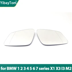 Side Blue Heated Electric Wing Mirror Glass For BMW 1 2 3 4 5 6 7er X1 E84 F48 F20 F21 F40 F22 F23 F30 F31 F34 F10 F07 I3