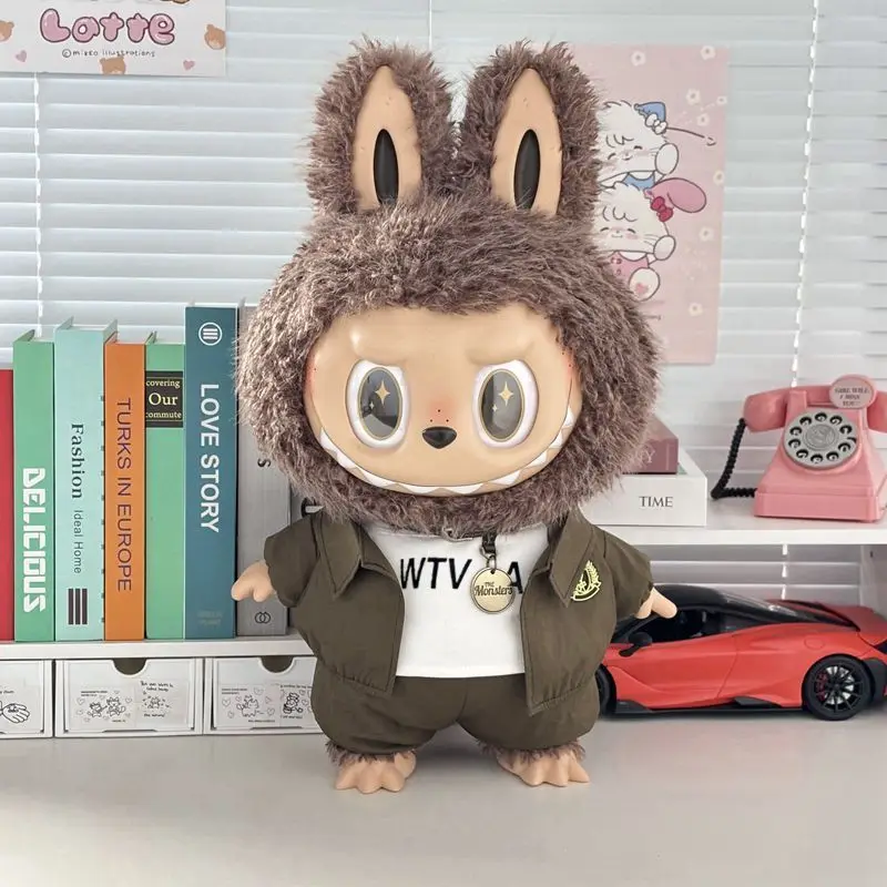 

Для 58 см Feference LABUBU Zimomo Leader виниловая кукла тянущая ткань модная игровая спецодежда только детская одежда без ребенка