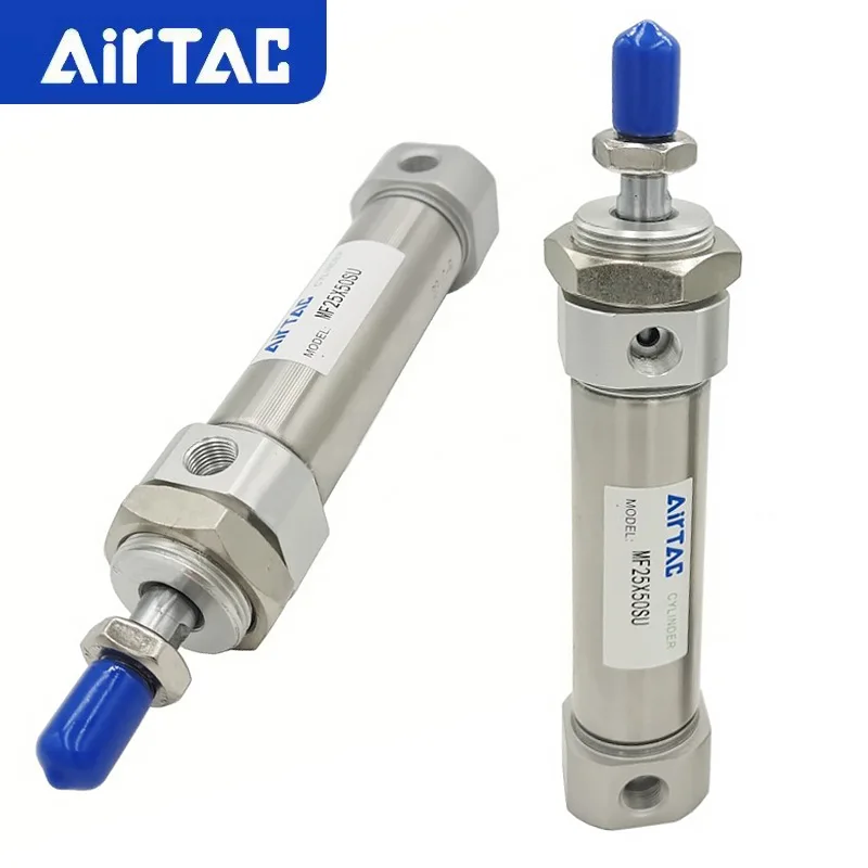 AirTAC MF Stainless Steel Mini Magnetic Pneumatic Cylinder Double Acting MF20/25/32/40-25X50X75X100X125X200S Back Cover U-CA-CM