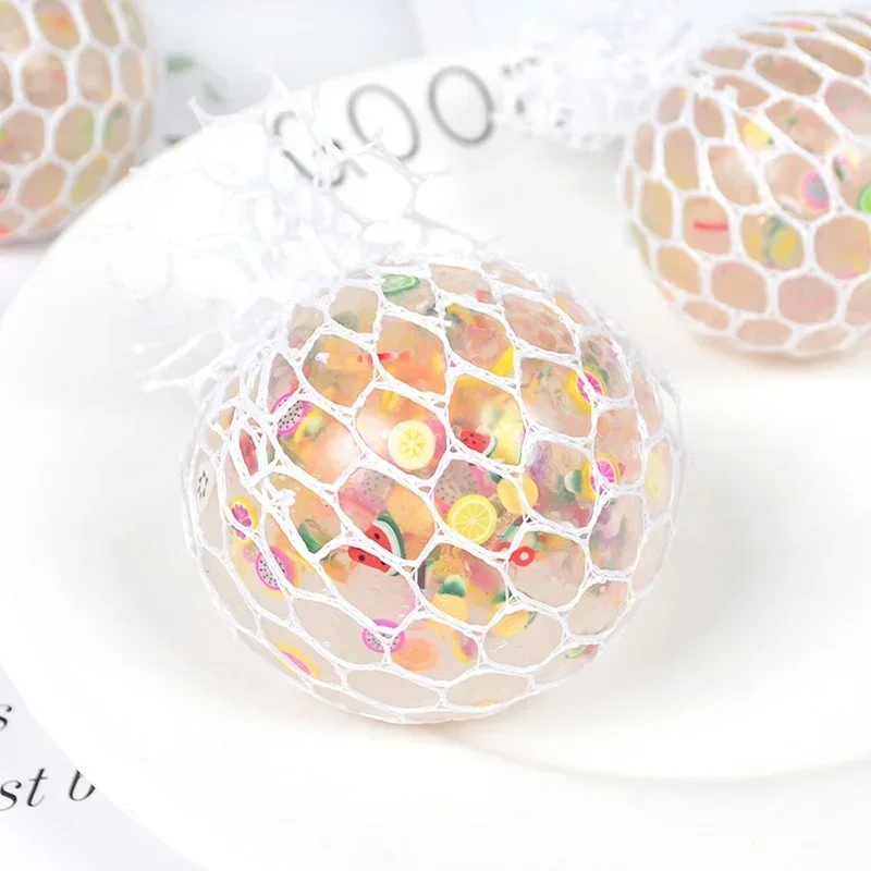 6 ซม.ความเครียดบรรเทา Ball Anti-Stress Squishy Ball ผลไม้ตลก Slice องุ่นบีบอารมณ์ออทิสติกเด็กผู้ใหญ่เล่น Vent ของเล่นสําหรับของขวัญ