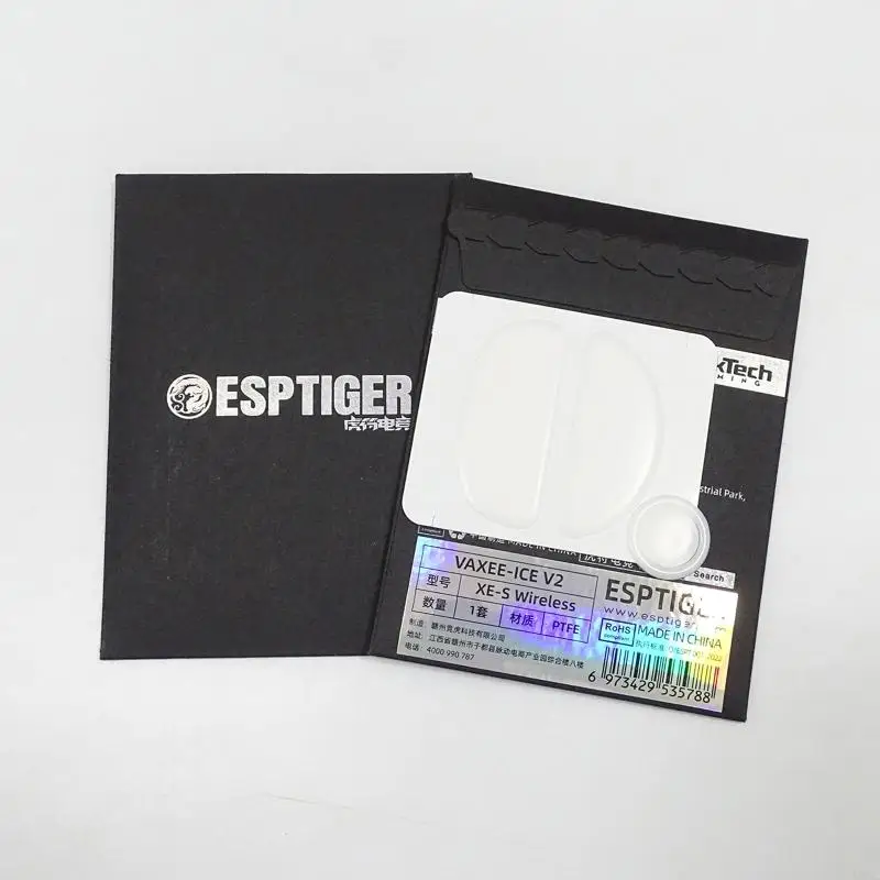 U55C 1Set Ice Version Mouse Skates Pad Round Curveds Edges Mouse Feet Stickers for VAXEE XE-S Wireless Mouse