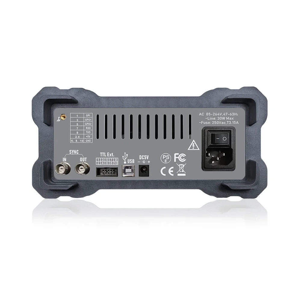 JUNTEK PSG9080 80M التحكم الرقمي القابل للبرمجة DDS ثنائي القناة الموجي التعسفي تردد متر وظيفة مولد إشارة