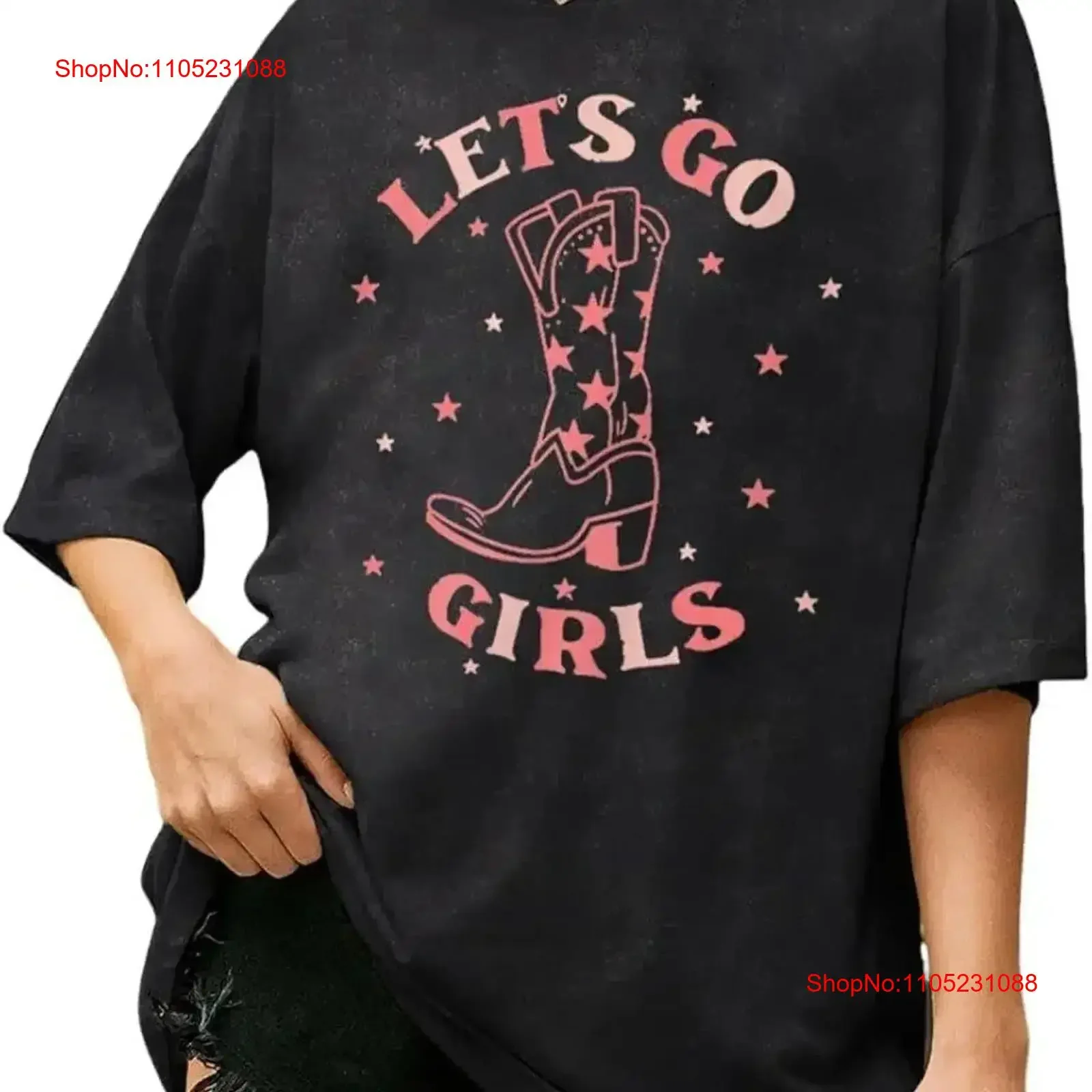 

Let's Go Girls T Shirt Women Bachelorette Party vintage Washed streetwear Casual Stretched graphic Versatile vintage Washed