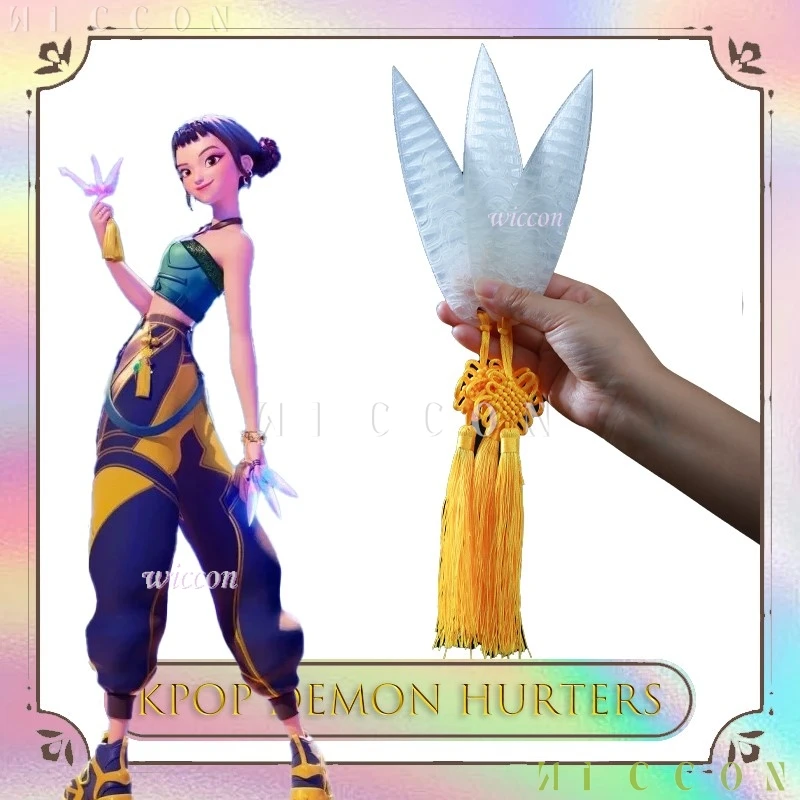 

Halloween Costumes Kpop Demon Hurters Anime Cosplay Prop Zoey KPop HUNTER Zoey Weapo Throwing Adult Women disfraz 2026