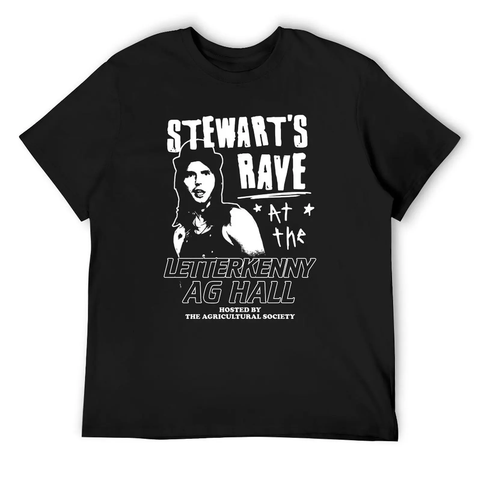 

Letterkenny Stewart s Rave T-Shirt customizeds blanks mens white t shirts