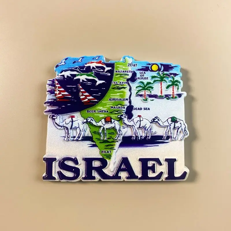 

Israel Camel 3D Creative Map3DRefrigerator Magnets Home Decoration World Travel Souvenirs Souvenirs