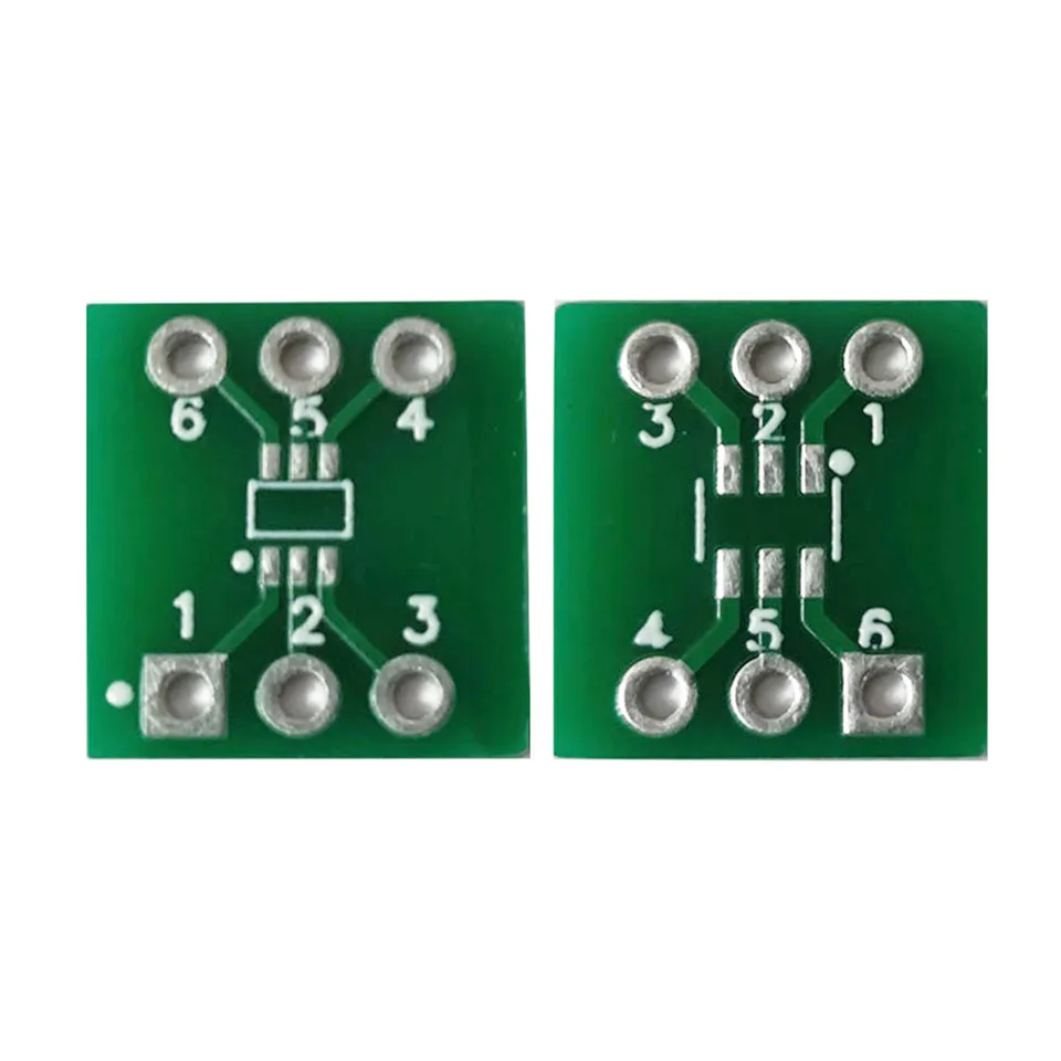 50x SMD SOT23-3 Auf DIP SIP3 Adapter – Doppelseitig, 10x7,5 Mm, FR-4, Grün, Für Prototyping & Reparatur