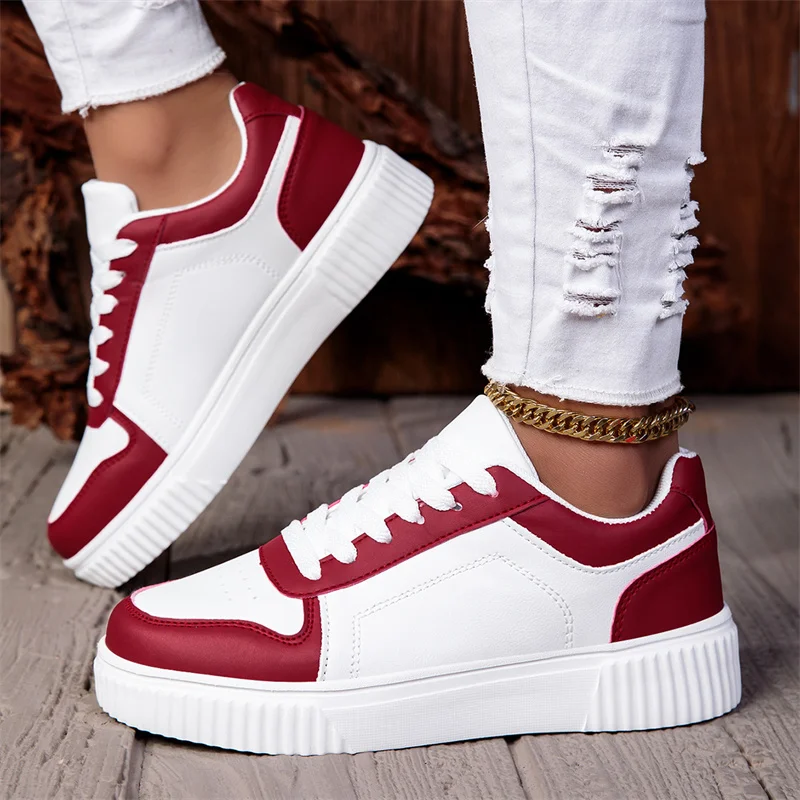 Men Waterproof Leather Running Sneakers Light Weight Shock Absorption Lace‑up Sport Footwear for Fitness Travel Daily Casual
