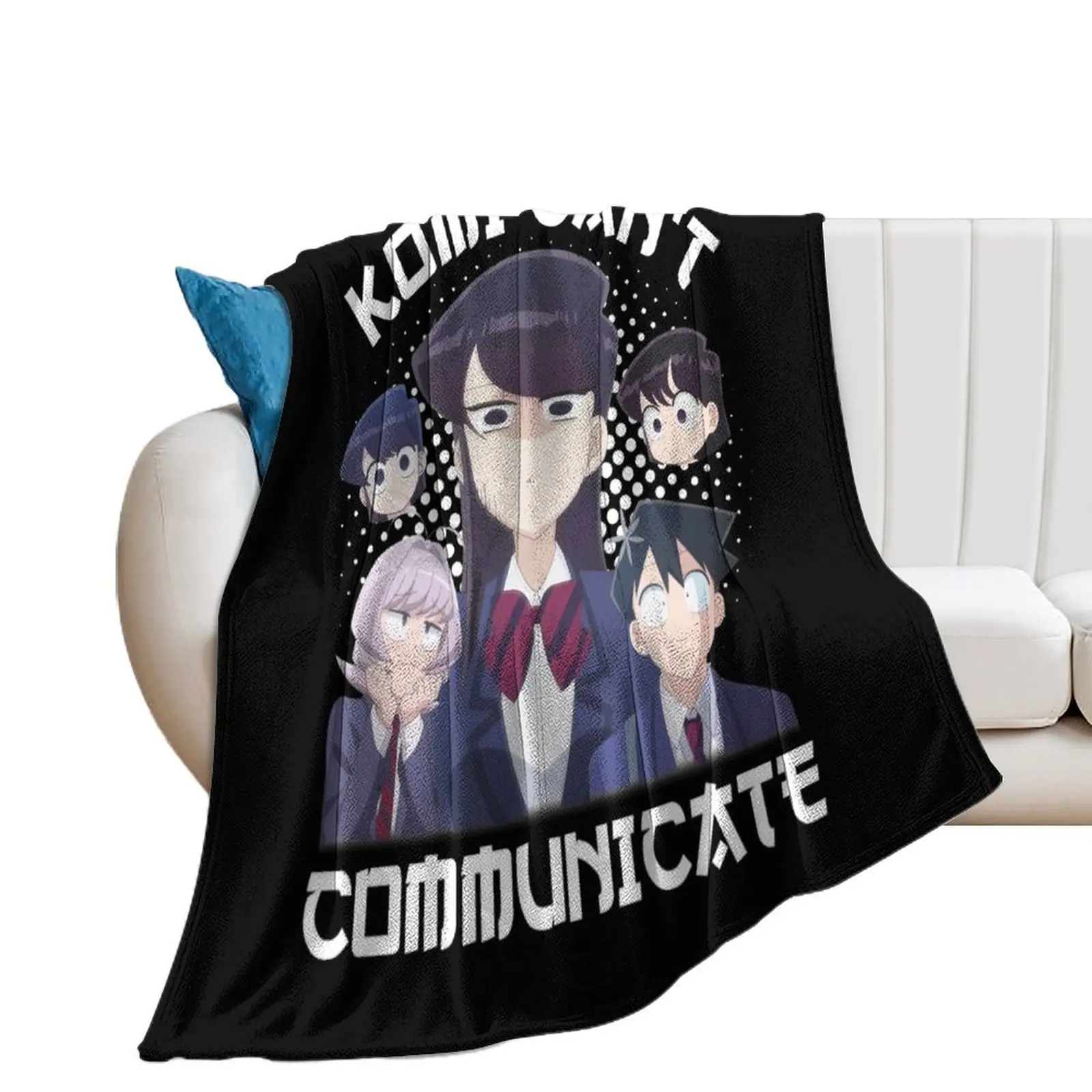 Komi Can't Communicate - komi san Throw Blanket sofa bed halloween Blankets