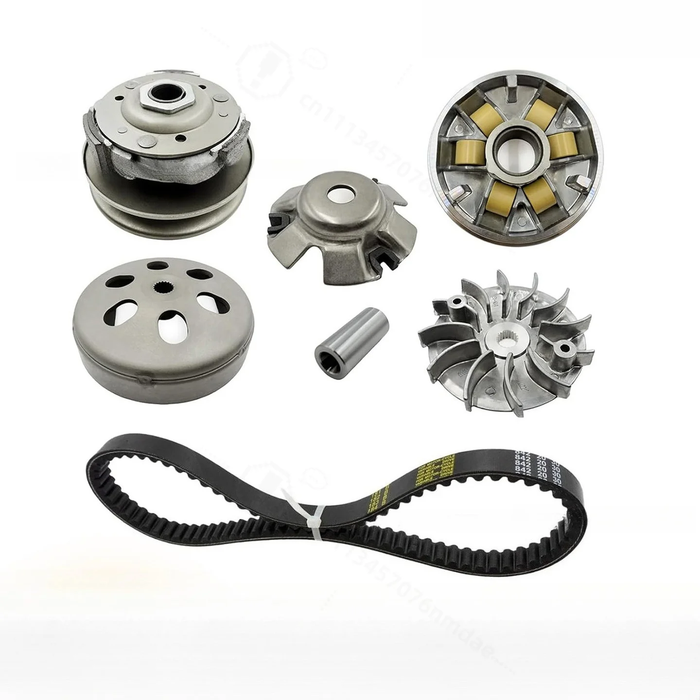 GY6 125 150cc 4 Stroke Scooter Clutch Assembly Front Rear Drive Belt Pulley Replacement Set