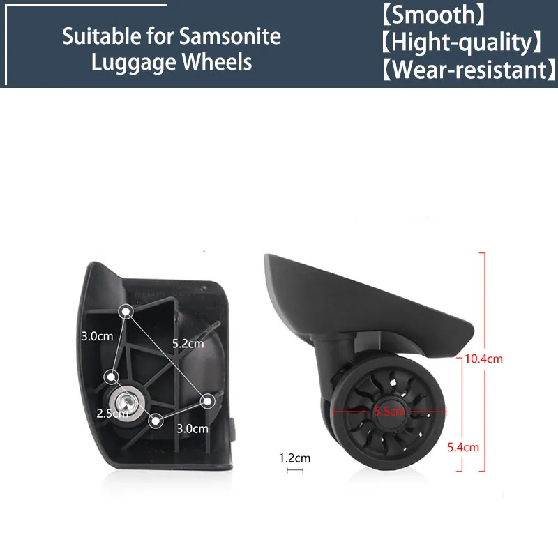 

2/4 Wheels Universal Wheels for W468 Swivel Wheels Luggage Accessories Replacement Trolley Parts for Suitcase
