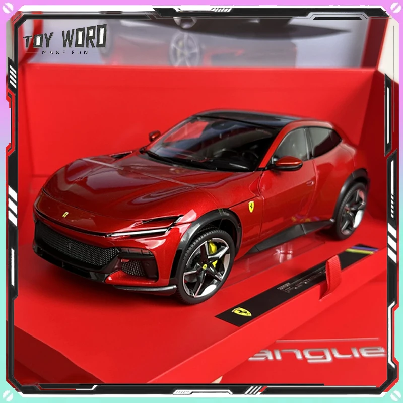 Novo Bburago Escala 1/18 Ferrari Purosangue FUV Off Road, Modelo de Carro em Liga Fundida, Super Carro Simulado, Ornamento Colecionável, Presente