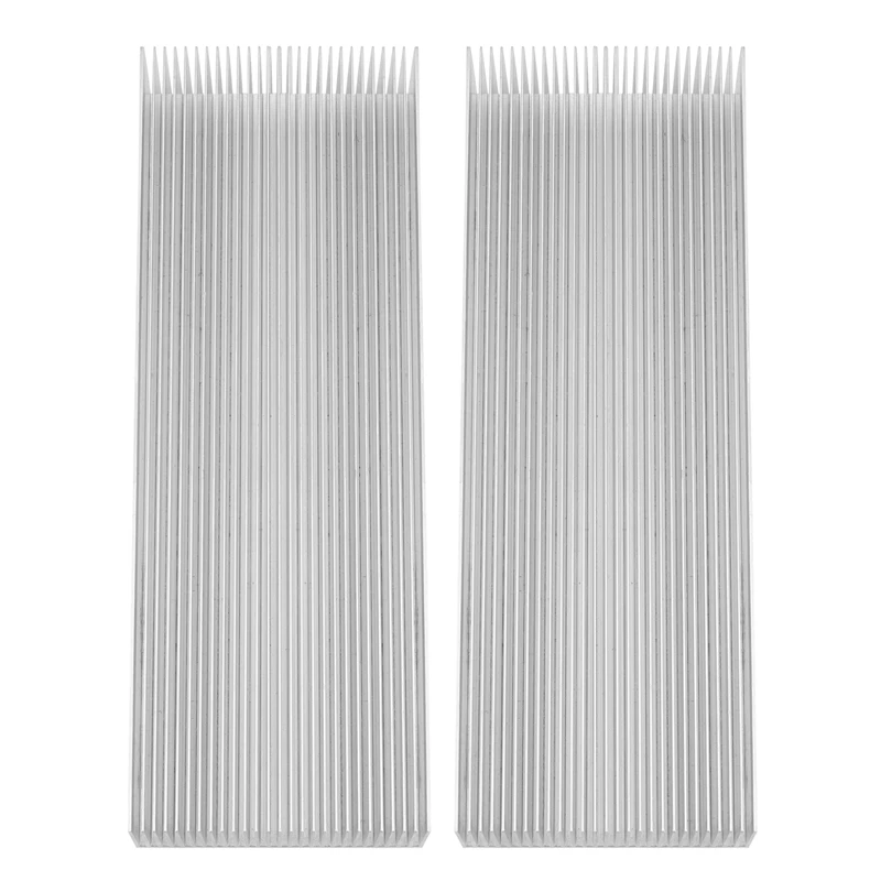 

RISE-2X Aluminum Heat Radiator Heatsink Cooling Fan 200X69x37mm Silver Tone